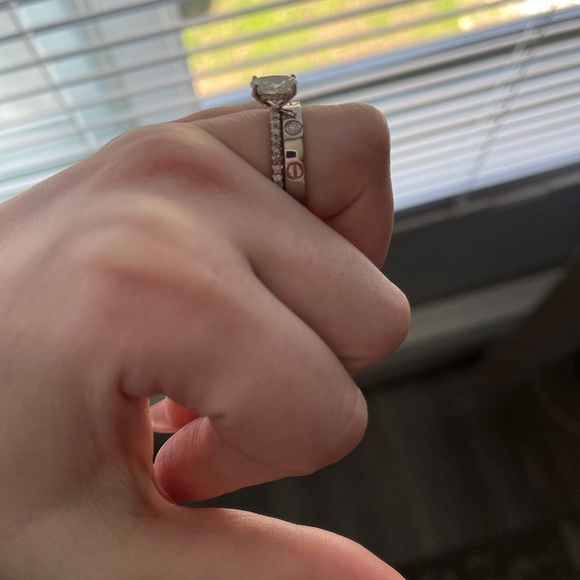 love ring 14k white gold *please read!* - Picture 2 of 3